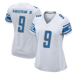 Women's Ennis Rakestraw Jr. Detroit Lions No.9 Game Jersey - White