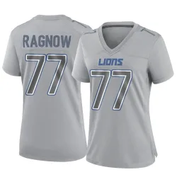 Women's Frank Ragnow Detroit Lions No.77 Game Atmosphere Fashion Jersey - Gray
