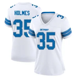 Women's Gavin Holmes Detroit Lions No.35 Game 2nd Jersey - White