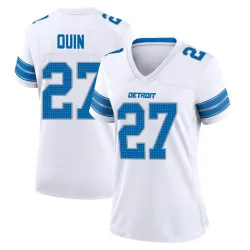 Women's Glover Quin Detroit Lions No.27 Game 2nd Jersey - White