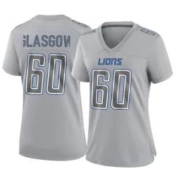 Women's Graham Glasgow Detroit Lions No.60 Game Atmosphere Fashion Jersey - Gray