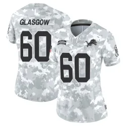 Women's Graham Glasgow Detroit Lions No.60 Limited 2024 Salute to Service Jersey - Arctic Camo