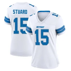 Women's Grant Stuard Detroit Lions No.15 Game 2nd Jersey - White