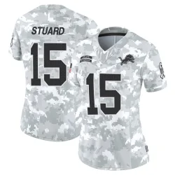 Women's Grant Stuard Detroit Lions No.15 Limited 2024 Salute to Service Jersey - Arctic Camo