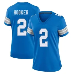 Women's Hendon Hooker Detroit Lions No.2 Game 2nd Jersey - Blue