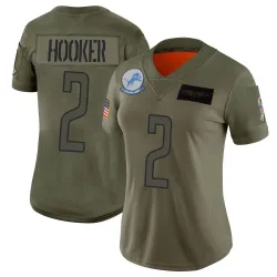 Women's Hendon Hooker Detroit Lions No.2 Limited 2019 Salute to Service Jersey - Camo
