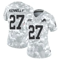 Women's Ian Kennelly Detroit Lions No.27 Limited 2024 Salute to Service Jersey - Arctic Camo