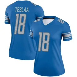 Women's Isaac TeSlaa Detroit Lions No.18 Legend Jersey - Blue