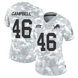 Women's Jack Campbell Detroit Lions No.46 Limited 2024 Salute to Service Jersey - Arctic Camo