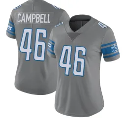 Women's Jack Campbell Detroit Lions No.46 Limited Color Rush Steel Jersey