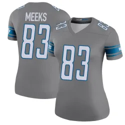Women's Jackson Meeks Detroit Lions No.83 Legend Color Rush Steel Jersey