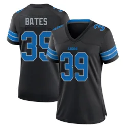 Women's Jake Bates Detroit Lions No.39 Game Alternate 2nd Jersey - Black