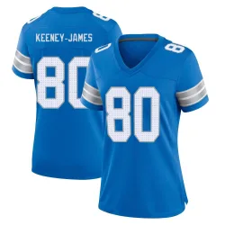 Women's Jakobie Keeney-James Detroit Lions No.80 Game 2nd Jersey - Blue