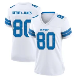 Women's Jakobie Keeney-James Detroit Lions No.80 Game 2nd Jersey - White