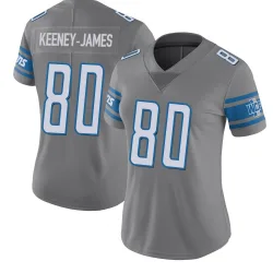 Women's Jakobie Keeney-James Detroit Lions No.80 Limited Color Rush Steel Jersey