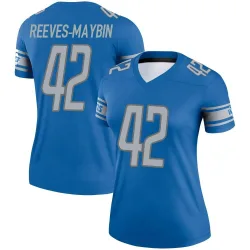 Women's Jalen Reeves-Maybin Detroit Lions No.42 Legend Jersey - Blue