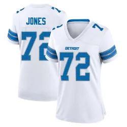 Women's Jamarco Jones Detroit Lions No.72 Game 2nd Jersey - White