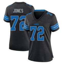 Women's Jamarco Jones Detroit Lions No.72 Game Alternate 2nd Jersey - Black