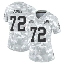 Women's Jamarco Jones Detroit Lions No.72 Limited 2024 Salute to Service Jersey - Arctic Camo