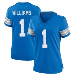 Women's Jameson Williams Detroit Lions No.1 Game 2nd Jersey - Blue