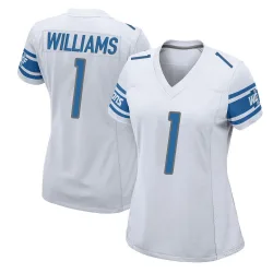 Women's Jameson Williams Detroit Lions No.1 Game Jersey - White