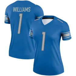 Women's Jameson Williams Detroit Lions No.1 Legend Jersey - Blue