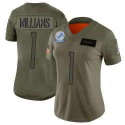 Women's Jameson Williams Detroit Lions No.1 Limited 2019 Salute to Service Jersey - Camo
