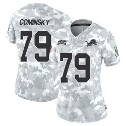 Women's John Cominsky Detroit Lions No.79 Limited 2024 Salute to Service Jersey - Arctic Camo