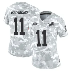 Women's Kalif Raymond Detroit Lions No.11 Limited 2024 Salute to Service Jersey - Arctic Camo