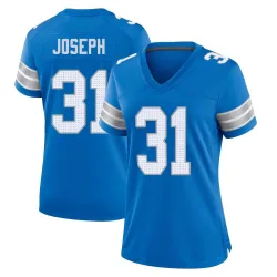Women's Kerby Joseph Detroit Lions No.31 Game 2nd Jersey - Blue