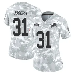 Women's Kerby Joseph Detroit Lions No.31 Limited 2024 Salute to Service Jersey - Arctic Camo