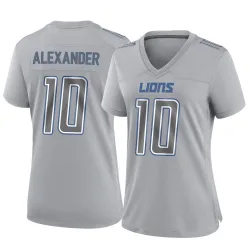 Women's Kwon Alexander Detroit Lions No.10 Game Atmosphere Fashion Jersey - Gray