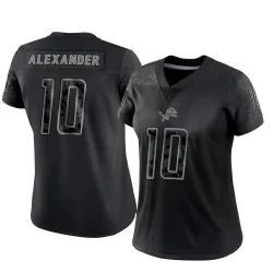 Women's Kwon Alexander Detroit Lions No.10 Limited Reflective Jersey - Black