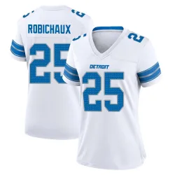 Women's Kye Robichaux Detroit Lions No.25 Game 2nd Jersey - White