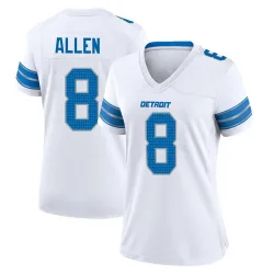 Women's Kyle Allen Detroit Lions No.8 Game 2nd Jersey - White