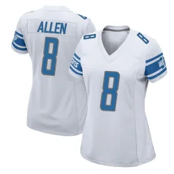Women's Kyle Allen Detroit Lions No.8 Game Jersey - White