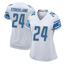 Women's Loren Strickland Detroit Lions No.24 Game Jersey - White
