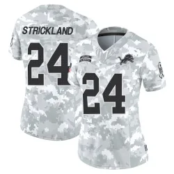 Women's Loren Strickland Detroit Lions No.24 Limited 2024 Salute to Service Jersey - Arctic Camo