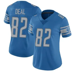 Women's Luke Deal Detroit Lions No.82 Limited Team Color Vapor Untouchable Jersey - Blue