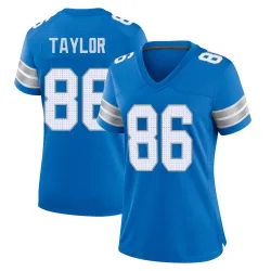 Women's Malik Taylor Detroit Lions No.86 Game 2nd Jersey - Blue