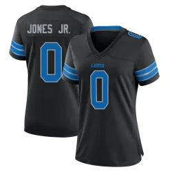Women's Marvin Jones Jr. Detroit Lions No.0 Game Alternate 2nd Jersey - Black