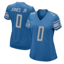 Women's Marvin Jones Jr. Detroit Lions No.0 Game Team Color Jersey - Blue