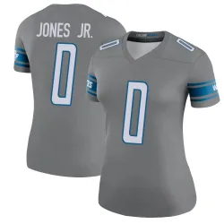 Women's Marvin Jones Jr. Detroit Lions No.0 Legend Color Rush Steel Jersey