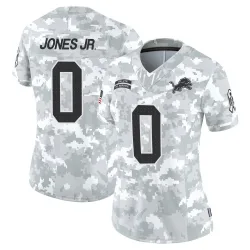 Women's Marvin Jones Jr. Detroit Lions No.0 Limited 2024 Salute to Service Jersey - Arctic Camo