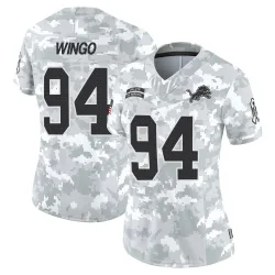 Women's Mekhi Wingo Detroit Lions No.94 Limited 2024 Salute to Service Jersey - Arctic Camo