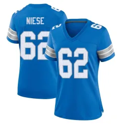 Women's Michael Niese Detroit Lions No.62 Game 2nd Jersey - Blue
