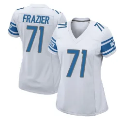 Women's Miles Frazier Detroit Lions No.71 Game Jersey - White