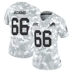 Women's Myles Adams Detroit Lions No.66 Limited 2024 Salute to Service Jersey - Arctic Camo