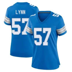 Women's Nate Lynn Detroit Lions No.57 Game 2nd Jersey - Blue