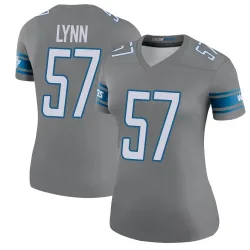 Women's Nate Lynn Detroit Lions No.57 Legend Color Rush Steel Jersey